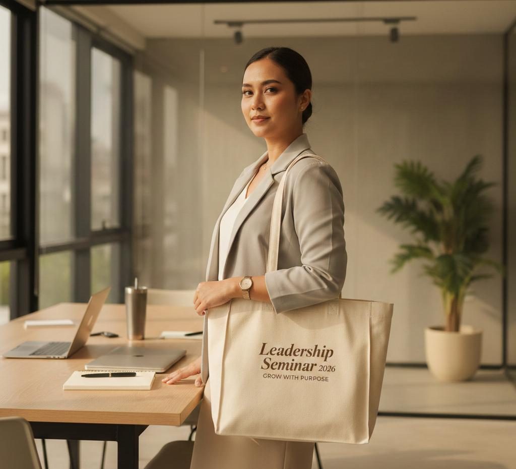 Perbedaan tote bag kanvas dan blacu untuk souvenir seminar
